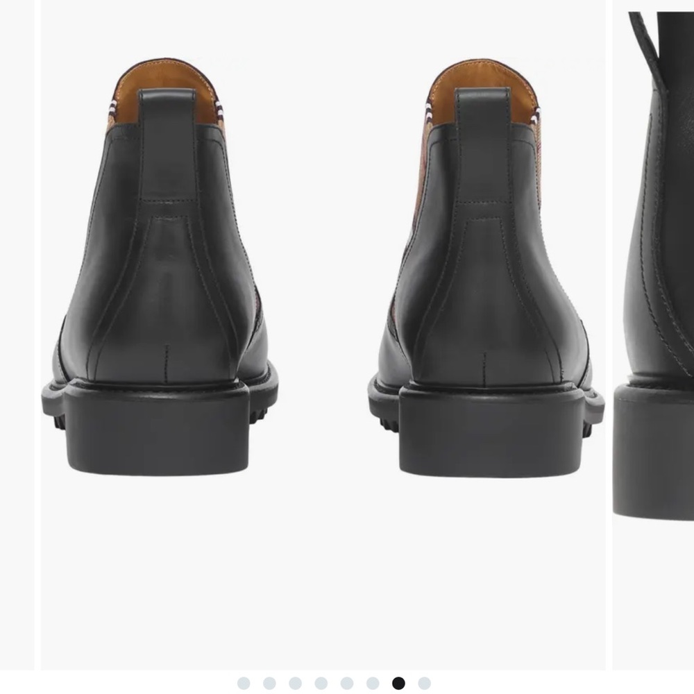 Burberry Black and Brown Men's Boots - Picture 4 of 5